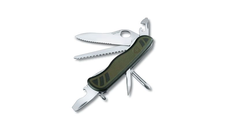 Navaja Victorinox Swiss Soldier's Knife, Verde con Negro 111 mm