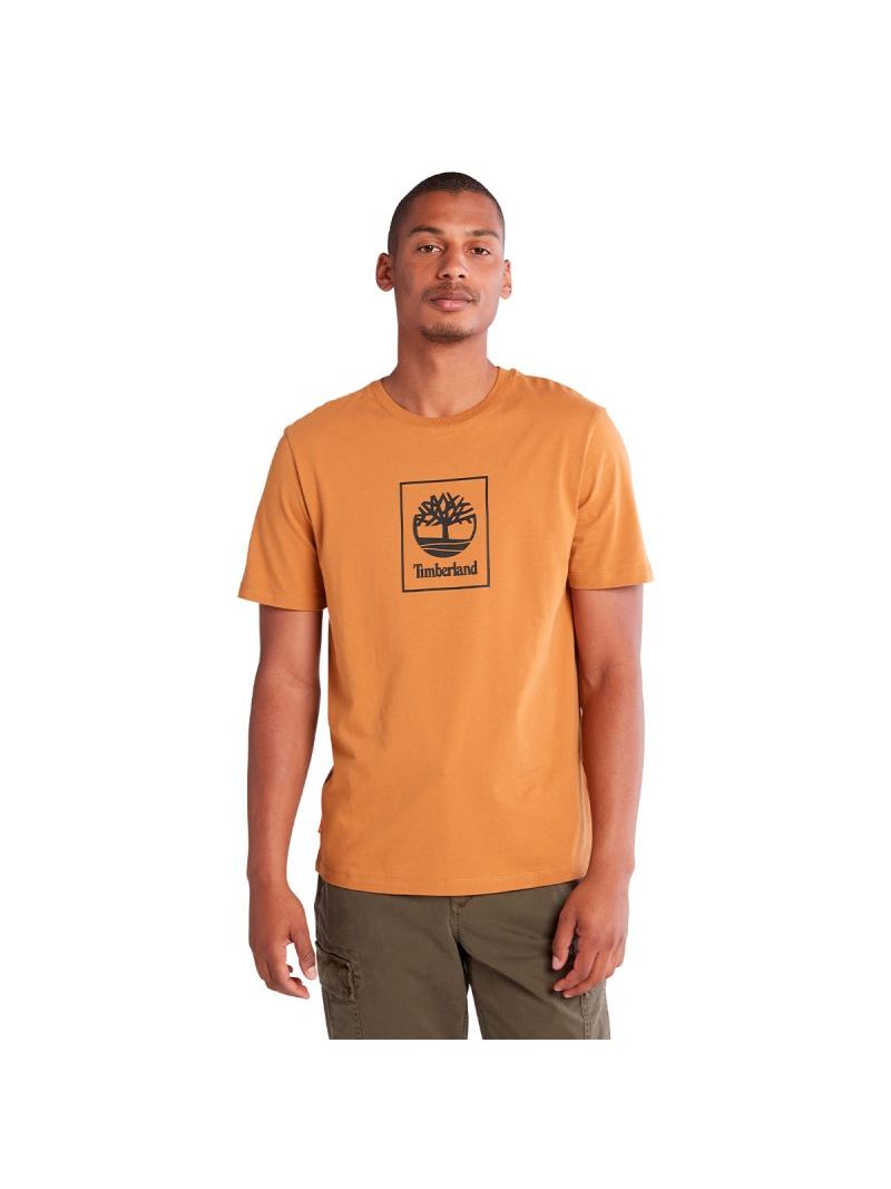 Timberland-Stack-Logo-Tee-A5ZH1P57-Naranja-Talla-L-2