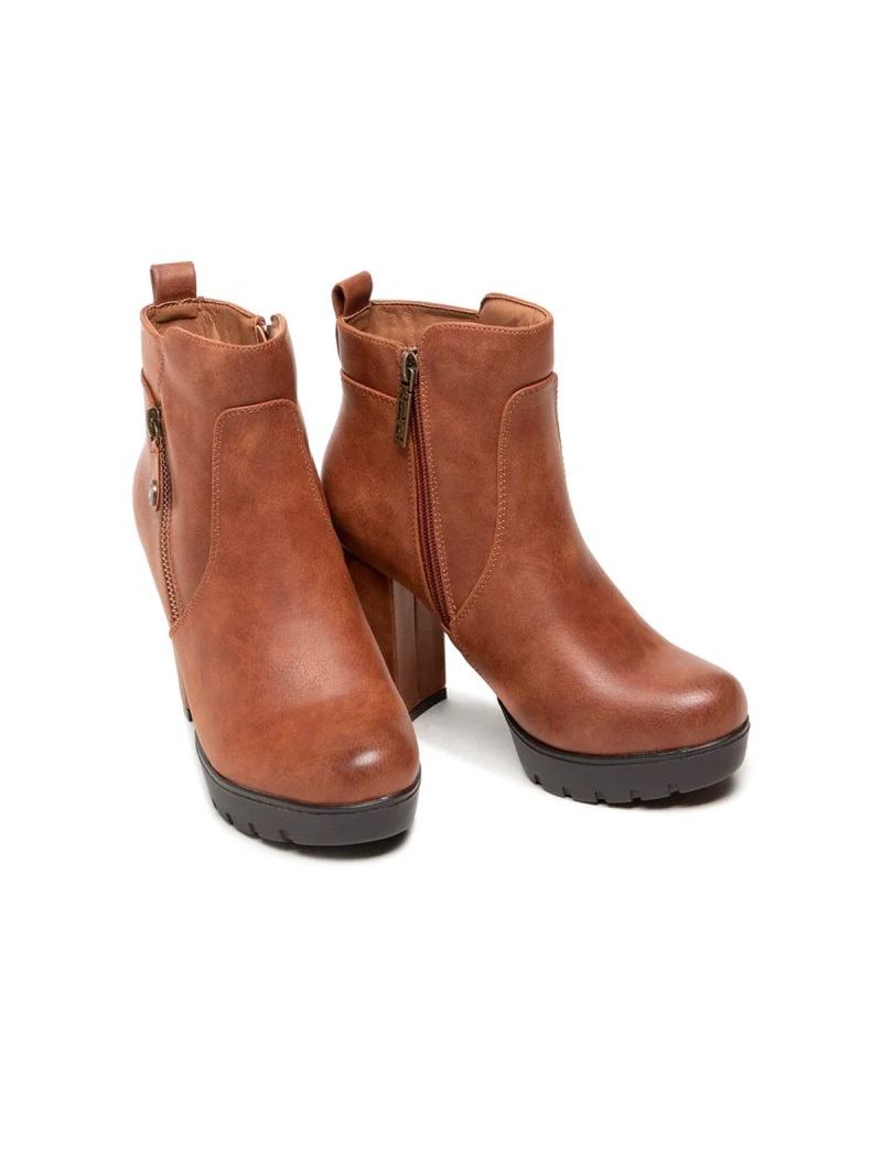 Refresh-Bota-Taco-Alto-72383-04-Marron-Calce-37-3