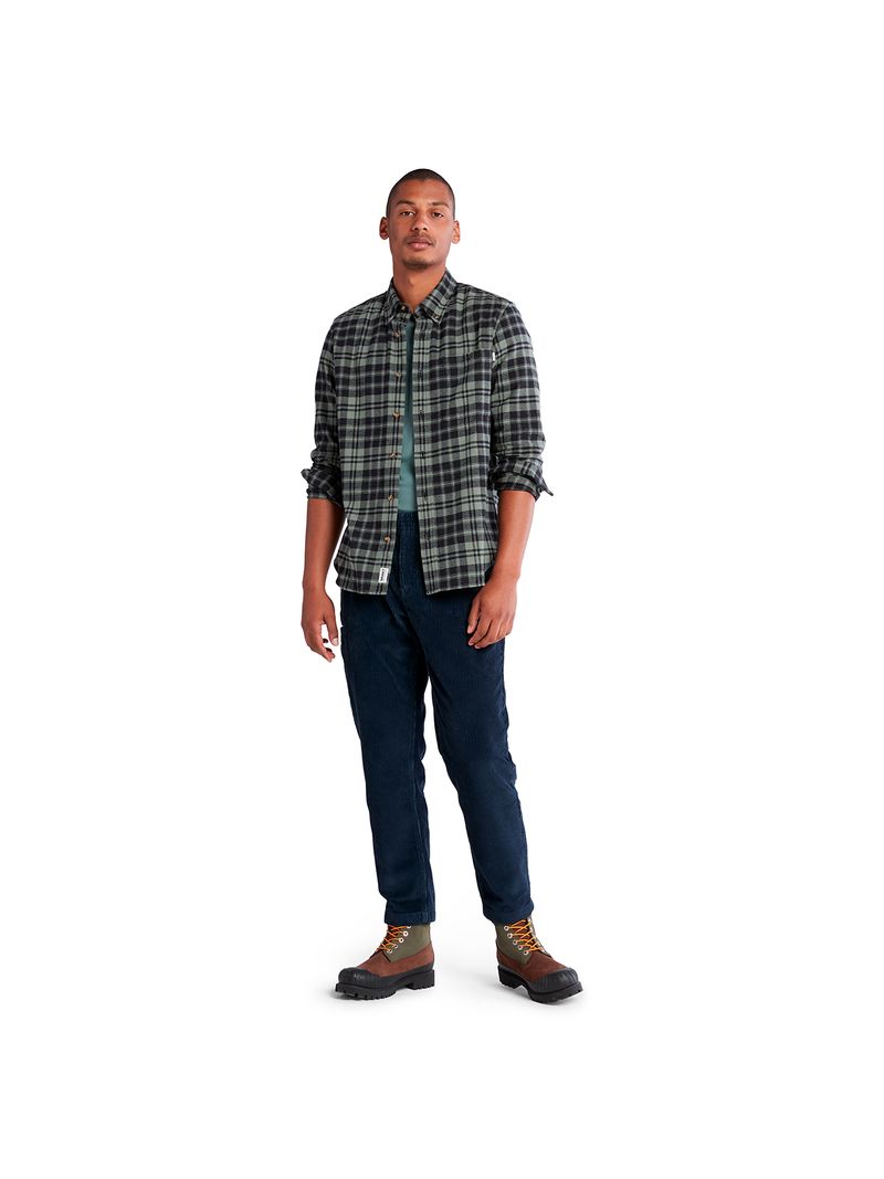 Timberland-Ls-Heavy-Flannel-Check-Shirt-A5Y75CY9-Hombre-Gris-Oscuro---Talla-L-4