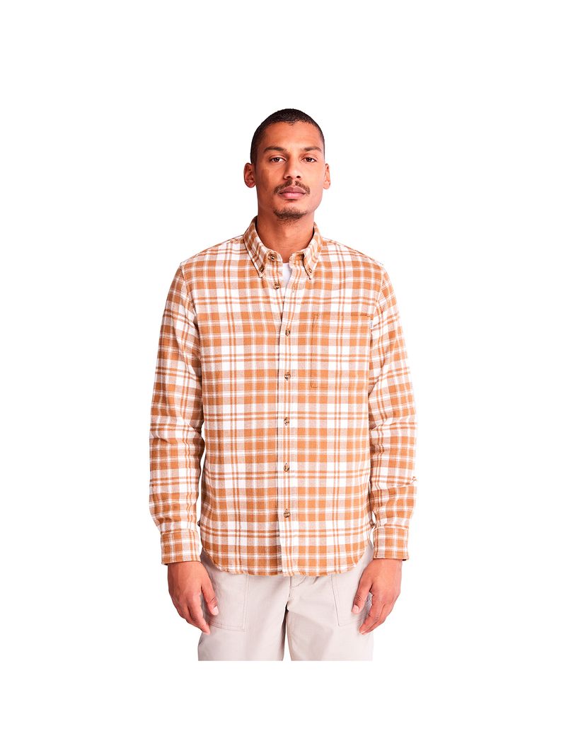 Timberland-Ls-Heavy-Flannel-Check-Shirt-A5Y75B16-Hombre-Naranja---Talla-L-2