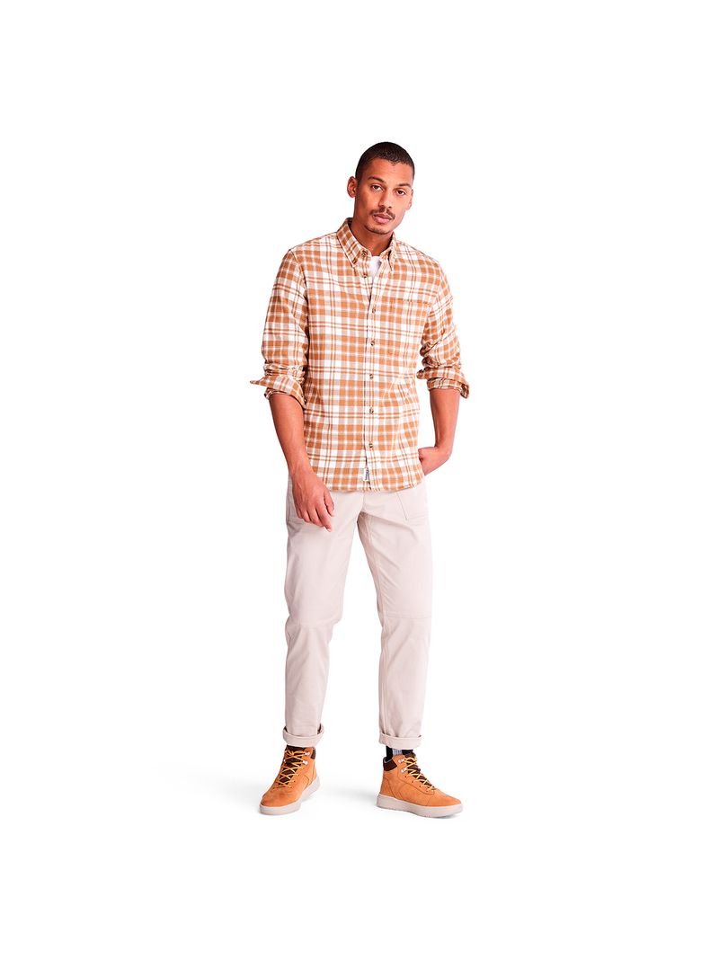 Timberland-Ls-Heavy-Flannel-Check-Shirt-A5Y75B16-Hombre-Naranja---Talla-L-5