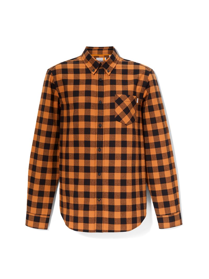 Timberland-Camisas-mangas-largas-Ls-N-R-Midh-Check-Wheat-A2C74P50-Hombre---Talla-L-3