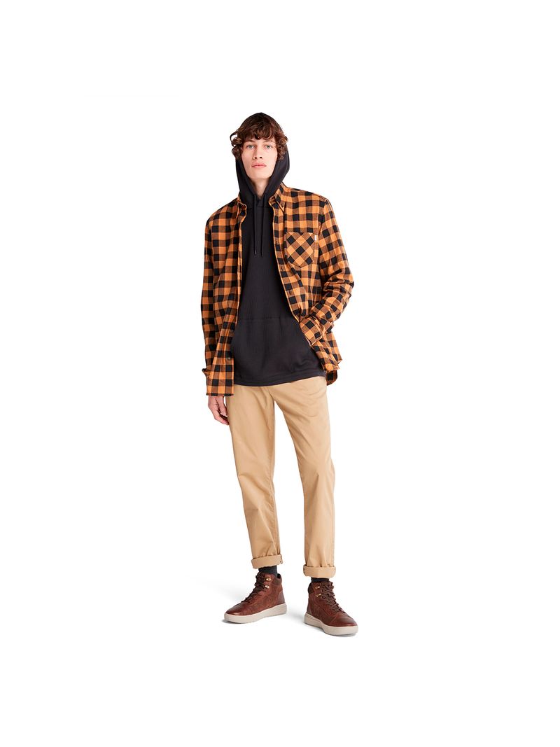 Timberland-Camisas-mangas-largas-Ls-N-R-Midh-Check-Wheat-A2C74P50-Hombre---Talla-L-4