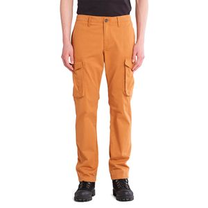 Timberland pantalón cargo de sarga A2D5TP47 Hombre beige oscuro