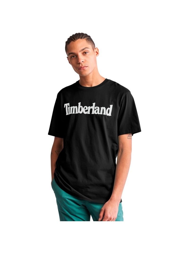 Timberland-Remera-Hombre-Kennebec-River-logo-t-shirt-A2C31001-Negro-Talla-L-1