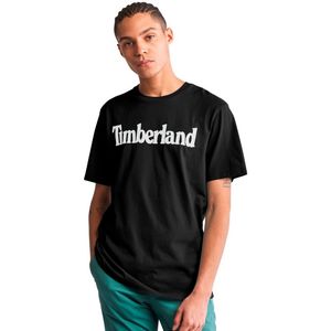 Remera Mangas Cortas Timberland - Hombre Kennebec River logo Negro