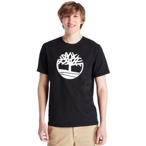 Remera Mangas Cortas Timberland - Hombre Kennebec River Tree Logo Negro