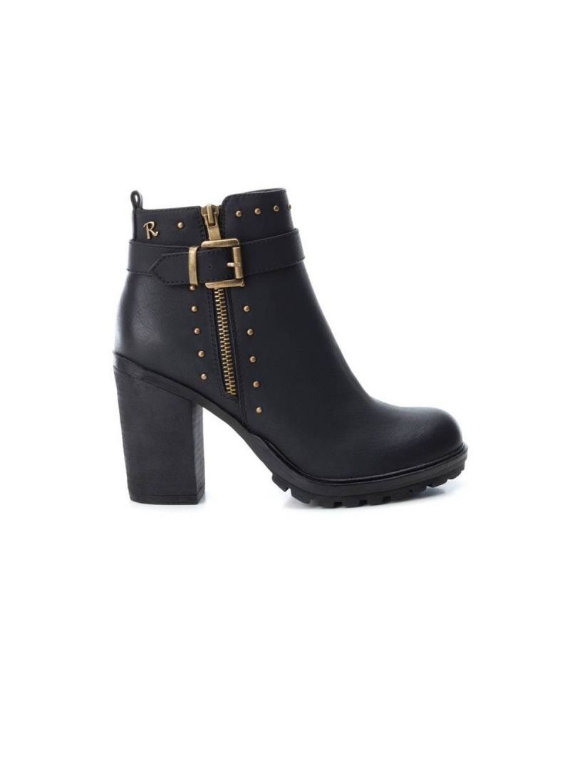 Refresh Bota Taco Alto Mujer 69213-01 Negro calce 38-1