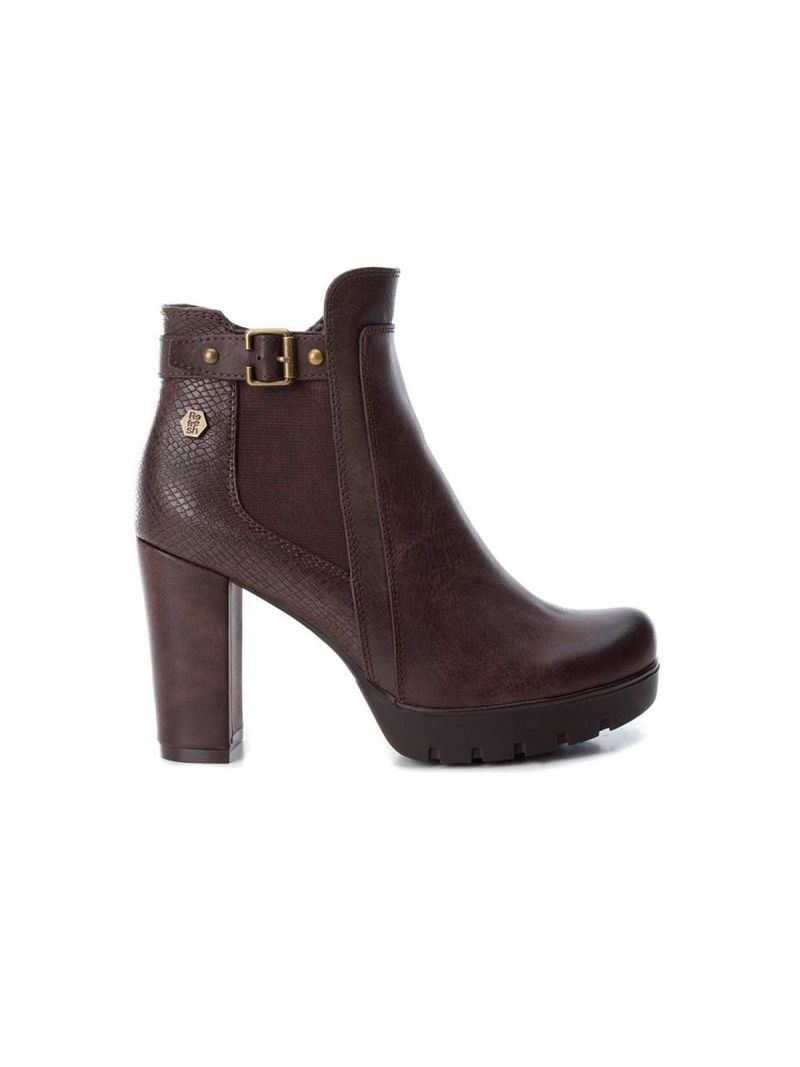 Refresh Bota Taco Alto Mujer 64649-06 Marraon oscuro calce 40-2