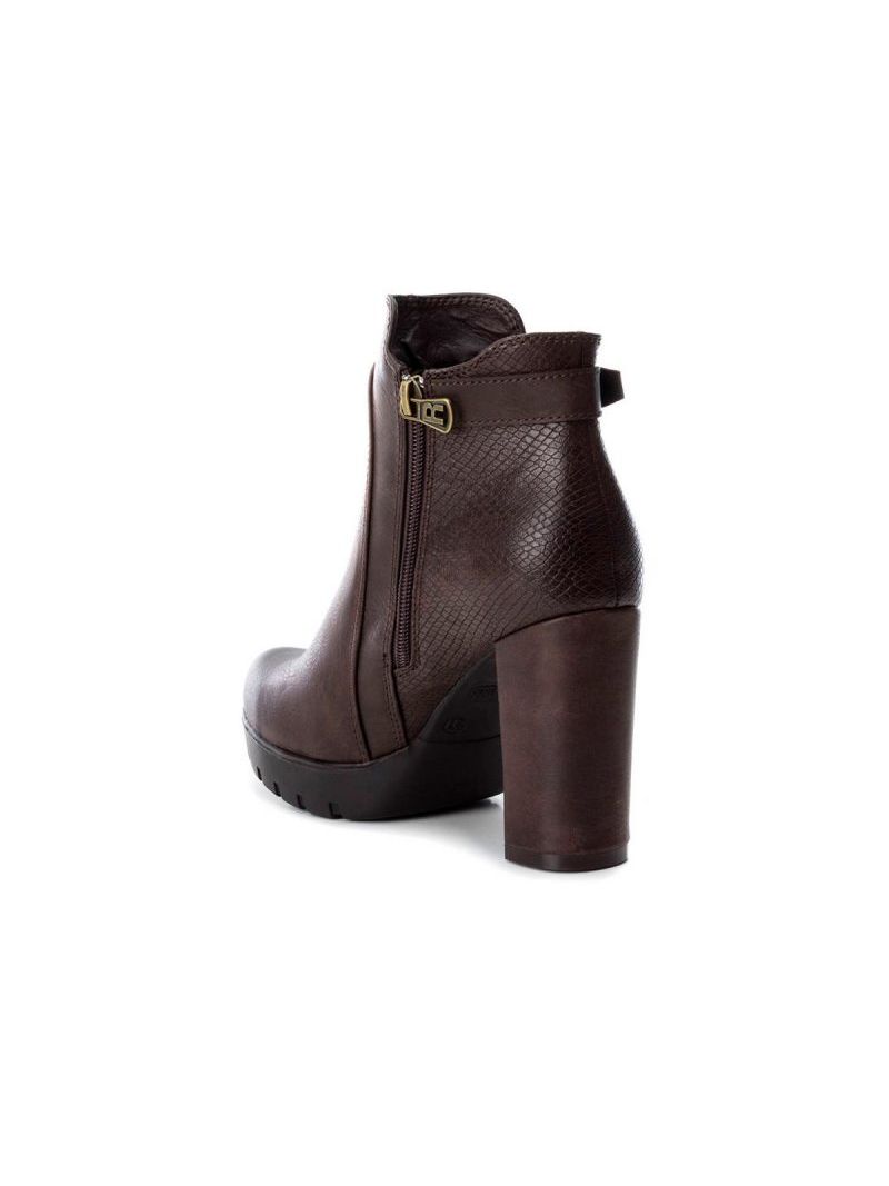 Refresh Bota Taco Alto Mujer 64649-06 Marraon oscuro calce 40-3