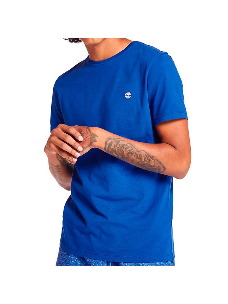 Timberland Ss Dunstan River Crew Tee (Slim) Azul - Hombre Talla XXL-1