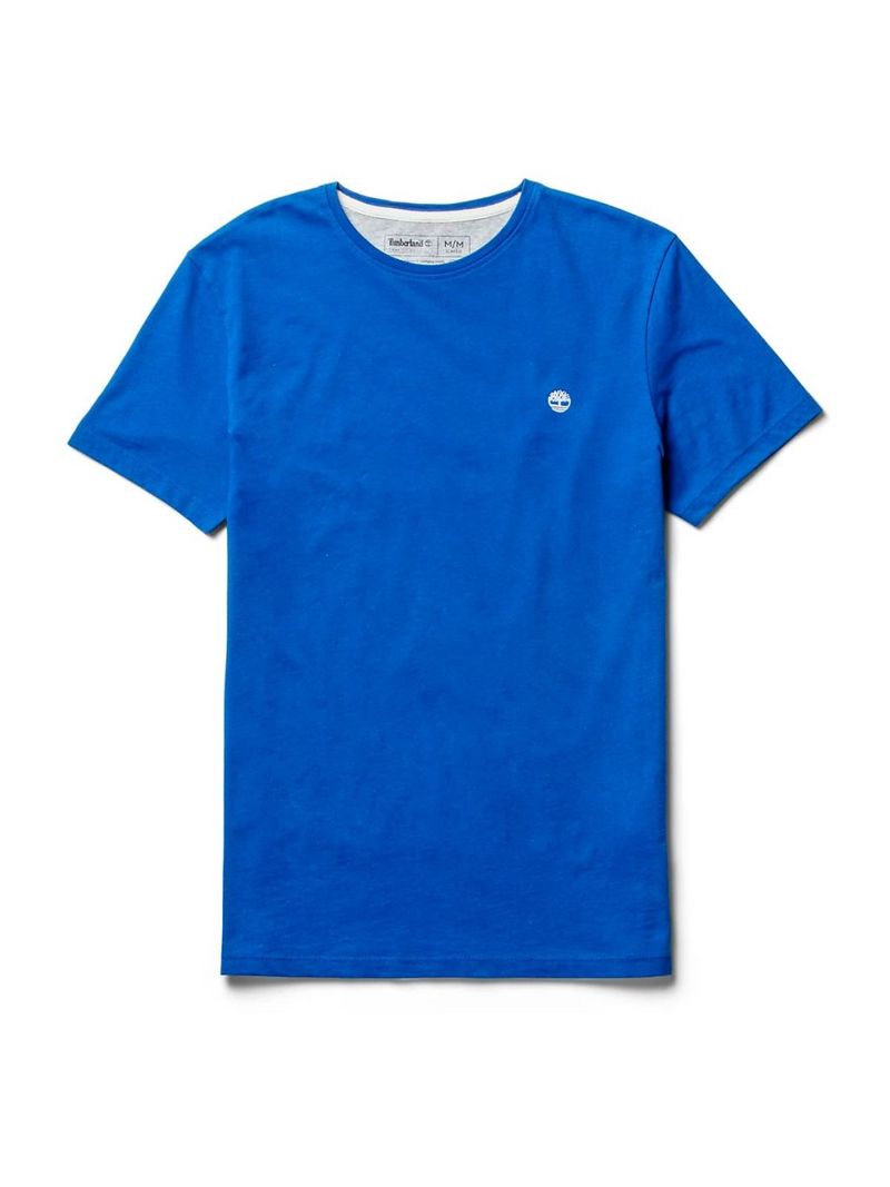 Timberland Ss Dunstan River Crew Tee (Slim) Azul - Hombre Talla XXL-3
