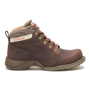 Bota Cat Mujer Carlie Marrón