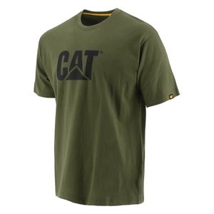Remera Cat Hombre Tm Logo Verde