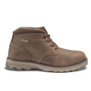 Bota Cat Hombre Elude Wp Marrón Oscuro