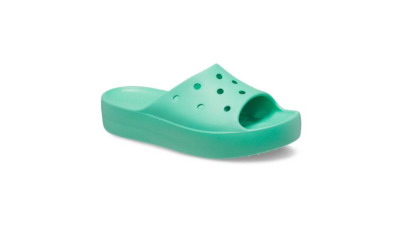 Crocs Verde Platform Slide Mujer My Shuzz Tienda Online en