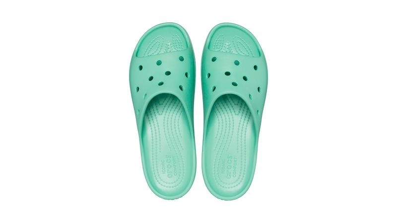 Crocs plataforma verde online agua