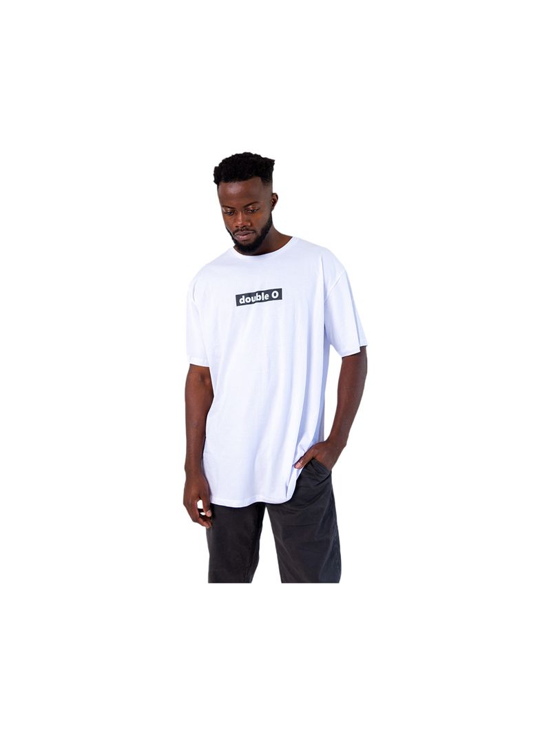 Double-O-Dbo-Oversized-T-Shirt-Logo-Basic-Hombre---M--DBOVZLOGO003BLA-BLA-M-1