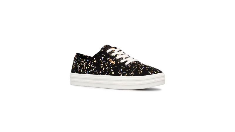 Keds Breezie Confetti Canvas Negro Multi My Shuzz Tienda
