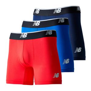New Balance Boxer Negro Pack de 3 Rojo Azul