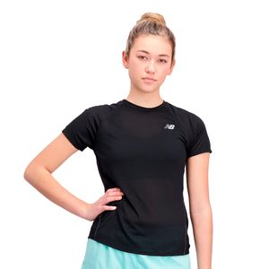 Remera New Balance Mujer Impact Run Negro