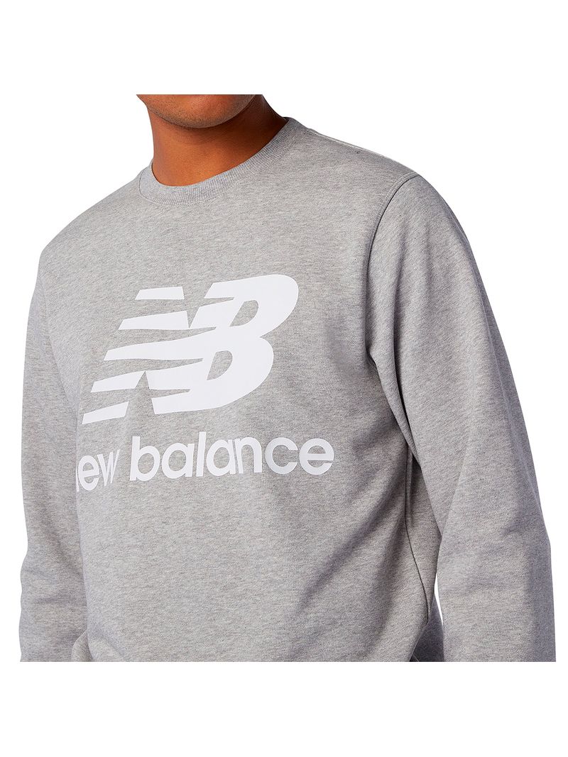 New Balance Pullover Nb Essentials Stacked Logo Crew Hombre - XXL-3