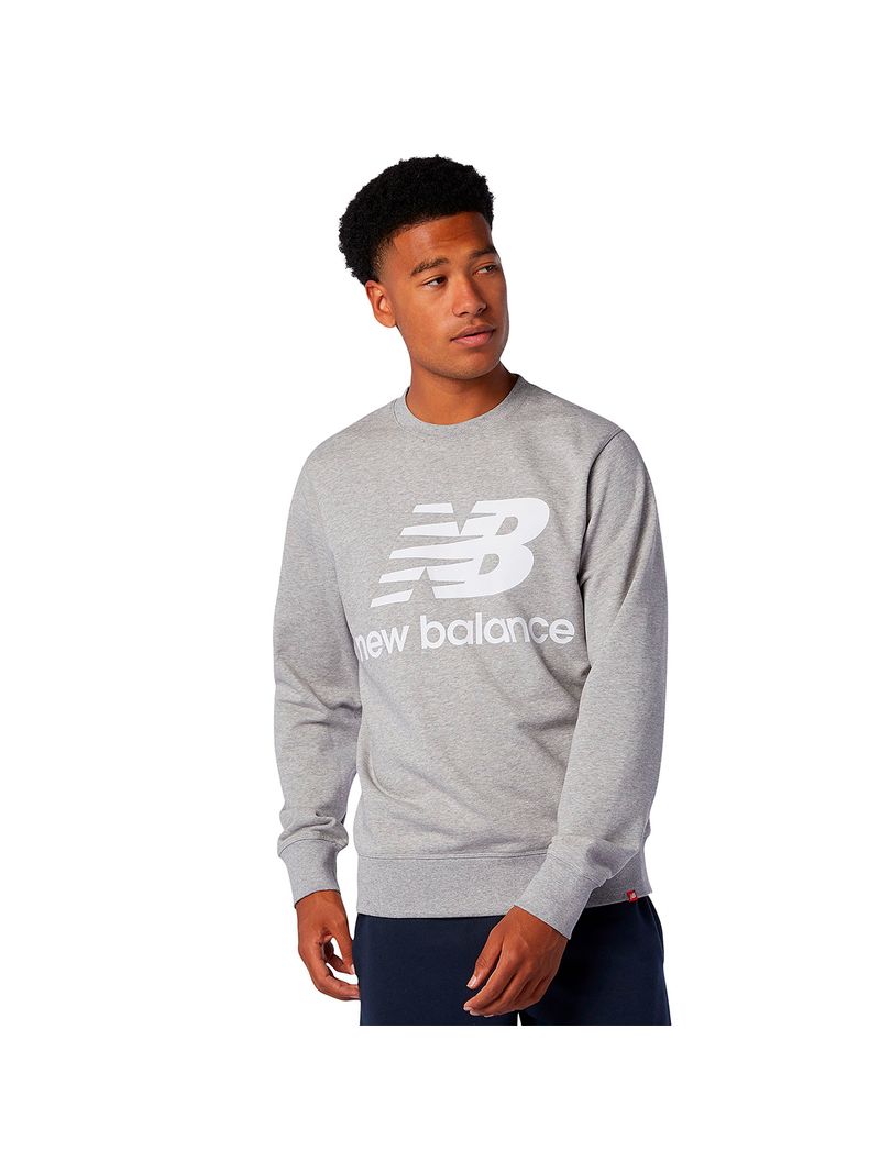 New Balance Pullover Nb Essentials Stacked Logo Crew Hombre - XXL-5