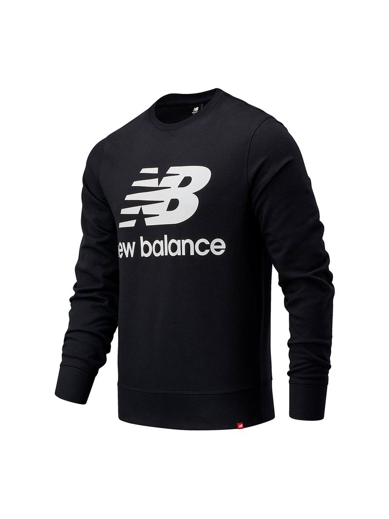 New-Balance-Pullover-Nb-Essentials-Stacked-Logo-Crew-Hombre---L--MT03560BK-BK-L-1