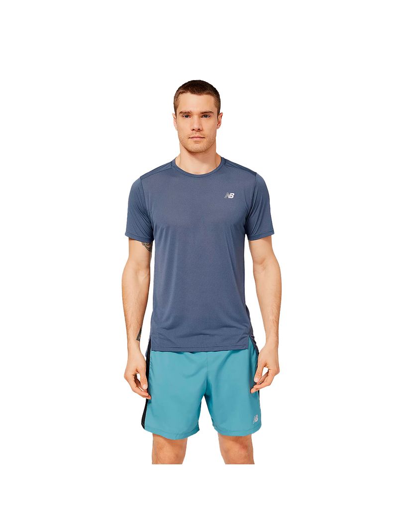 New Balance Remeras mangas cortas Accelerate Short Sleeve Hombre - S-1
