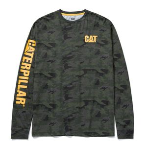 Remera Cat Hombre Trademark Banner L/S  Camo
