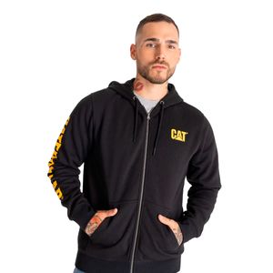 Sudadera Cat Hombre Found Fz Dm Hood Sw Shirt Negro