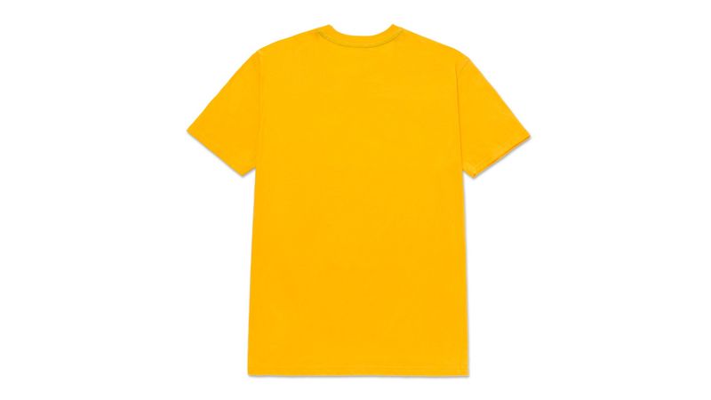 Remera Cat Hombre Original Fit Logo Amarillo Cat Lifestyle Paraguay Tienda Oficial
