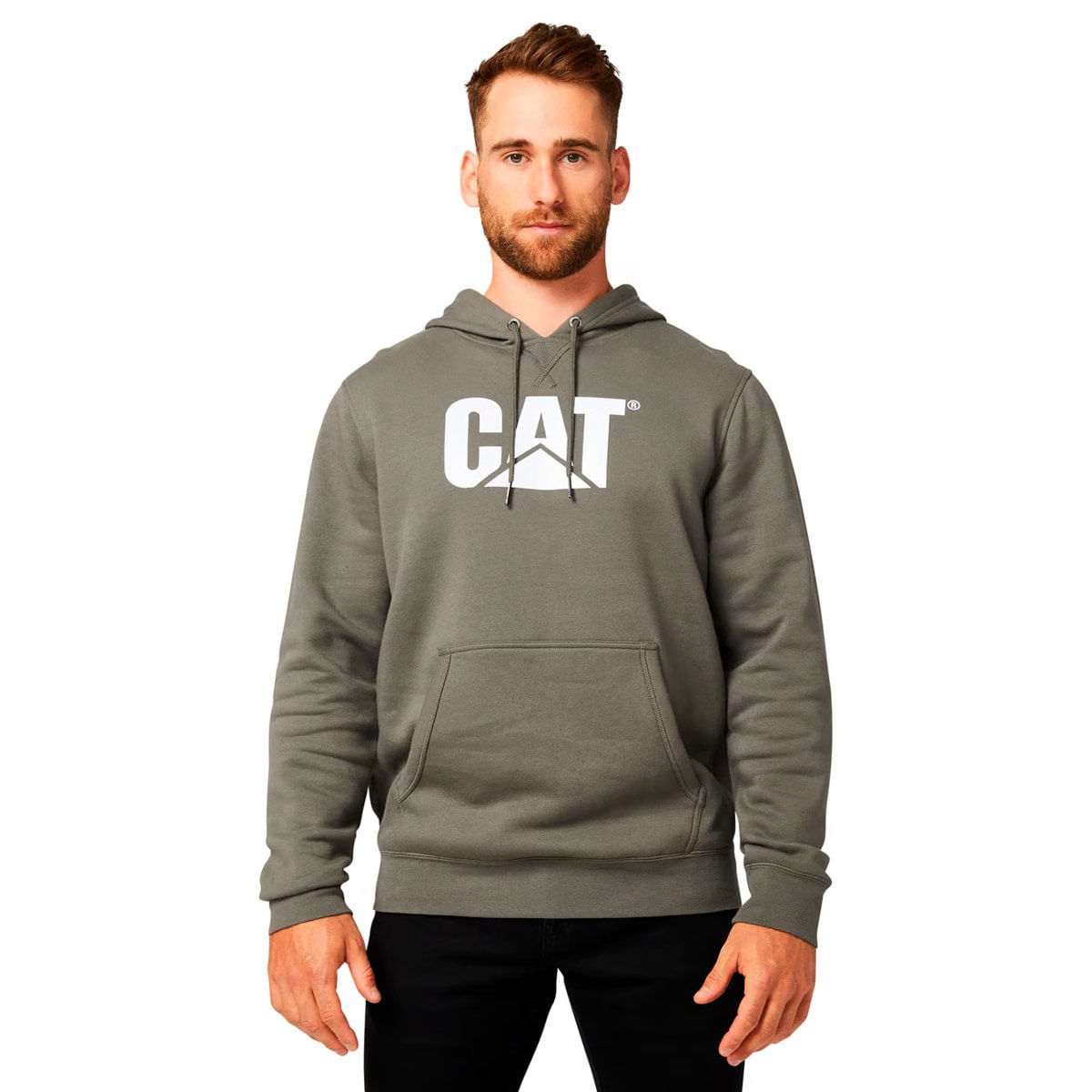 Sudadera Cat Hombre Foundation Sweatshirt Gris - Cat Lifestyle Paraguay ...