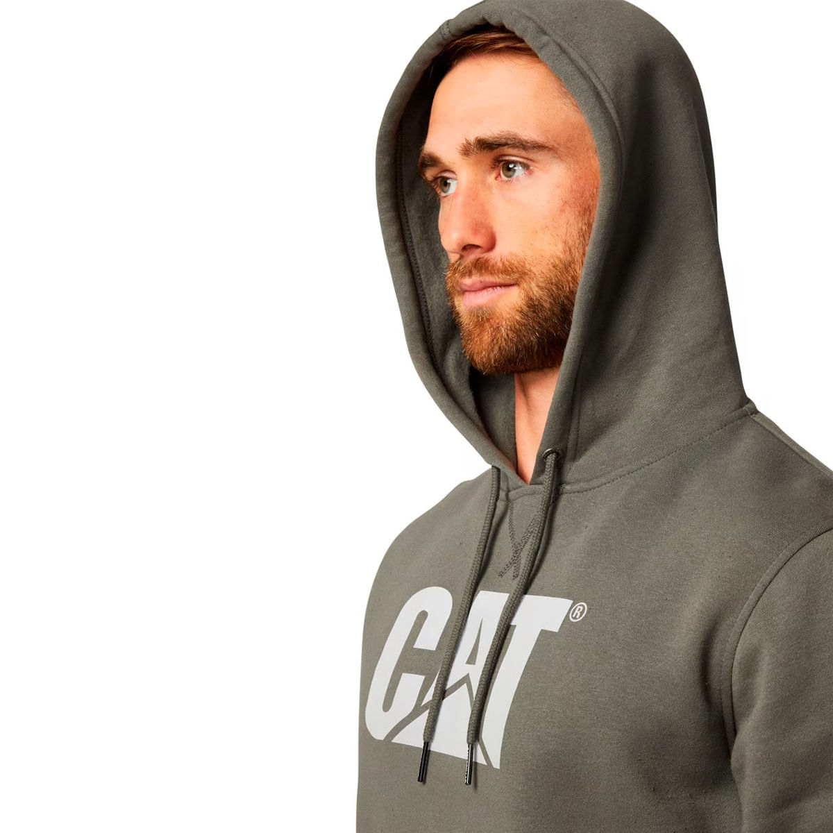 Sudadera Cat Hombre Foundation Sweatshirt Gris - Cat Lifestyle Paraguay ...