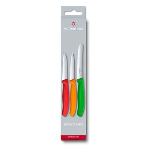 Set De Cuchillos Victorinox Swiss Classic Mondadores Con Pelador, 3 Piezas