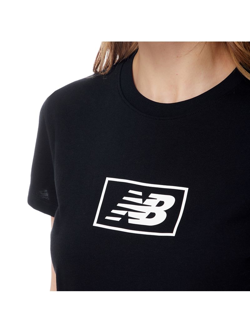 New Balance ESSENTIALS COTTON JERSEY ATHLETIC FIT T-SHIRT Negro - S-2
