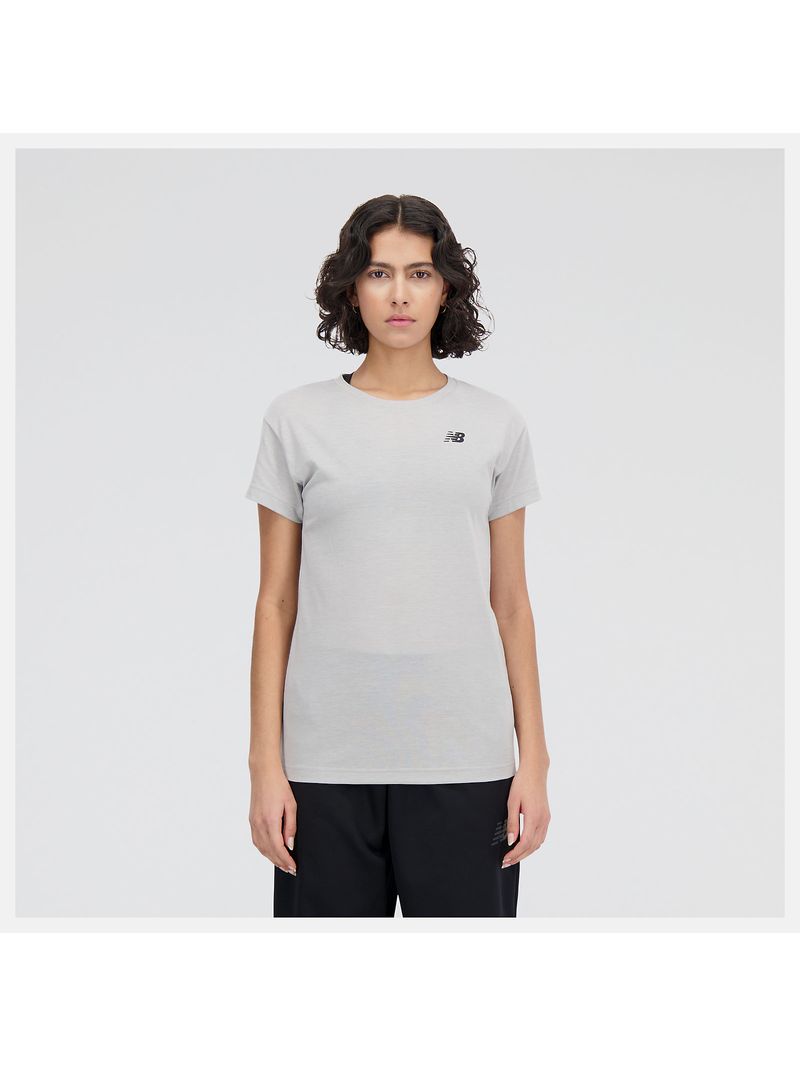New Balance RELENTLESS HEATHERTECH T-SHIRT Gris - XS-1