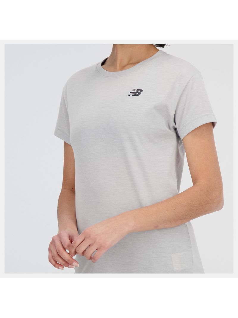 New Balance RELENTLESS HEATHERTECH T-SHIRT Gris - XS-2