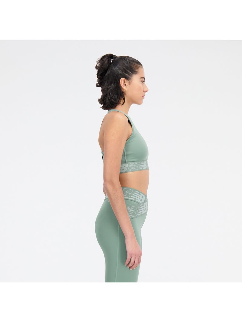 Top New Balance Mujer Relentless Crop Bra Verde - My Shuzz - Tienda ...