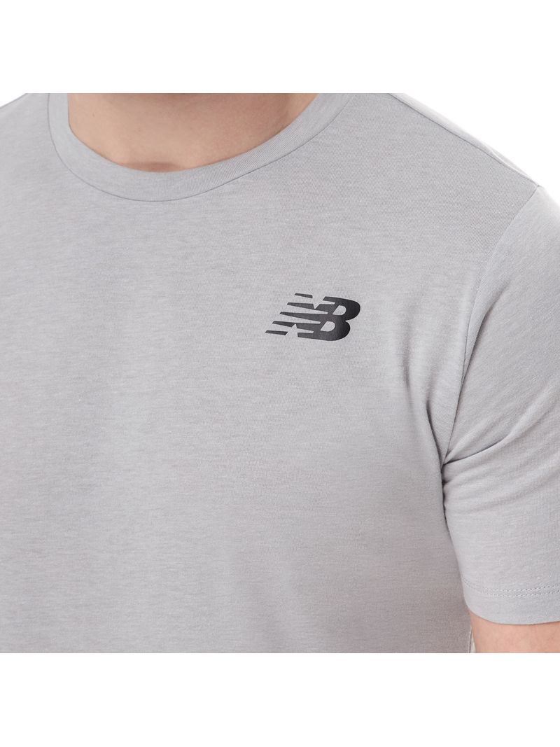 New Balance TENACITY HEATHERTECH T-SHIRT Gris - L-3