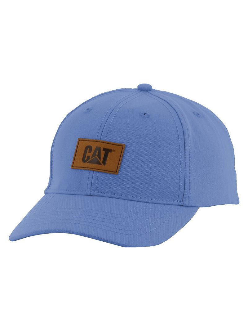 Cat-logo-leather-patch-hat-blue-Mujer---OS-1