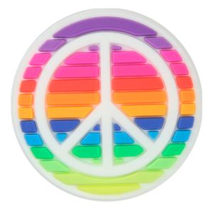 Crocs Jibbitz rainbow peace sign unisex
