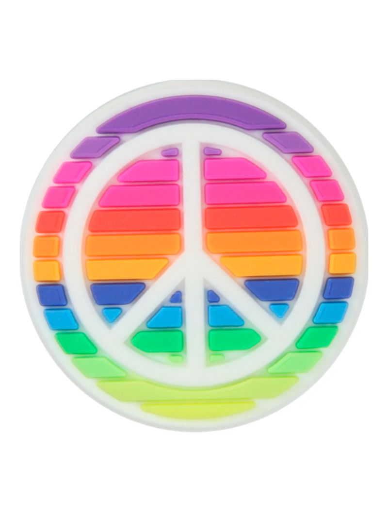 CROCS-JIBBITZ-RAINBOW-PEACE-SIGN-UNISEX-OS-1