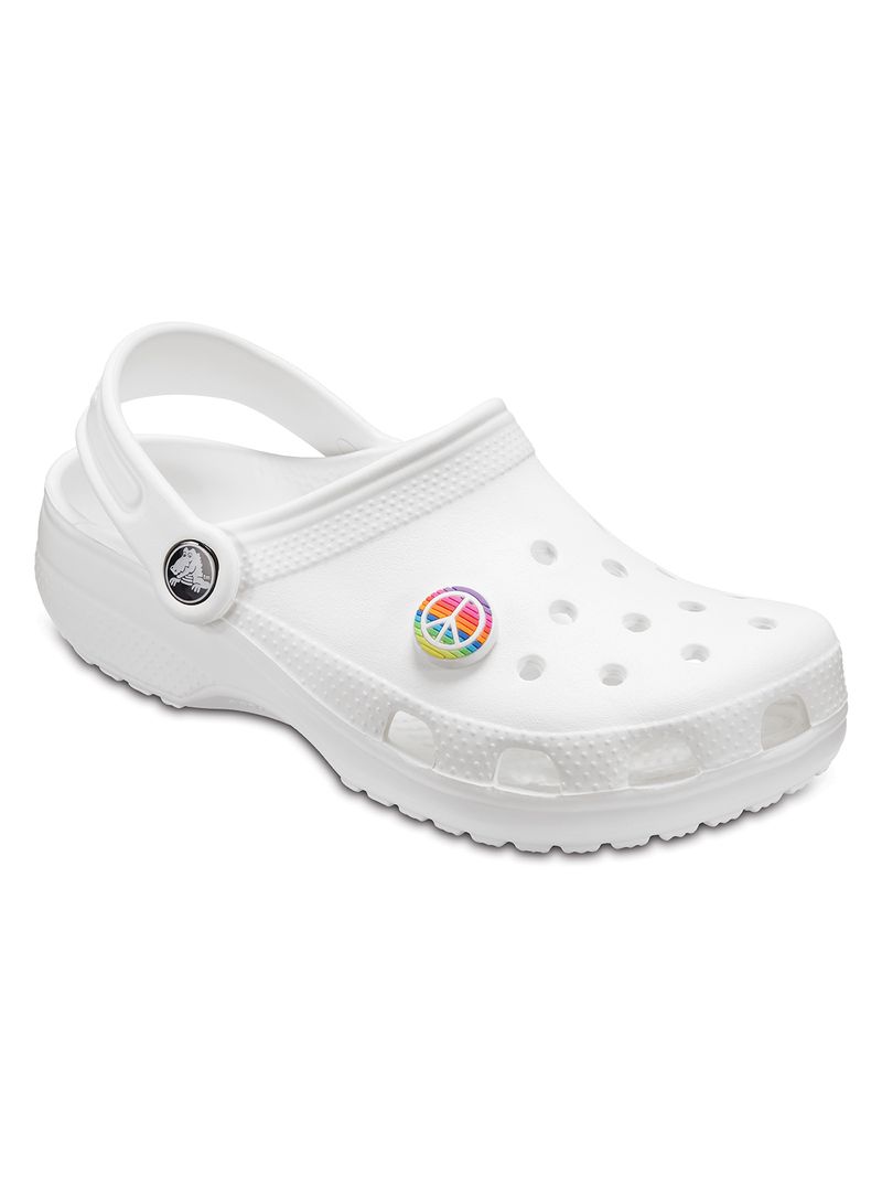 CROCS-JIBBITZ-RAINBOW-PEACE-SIGN-UNISEX-OS-2