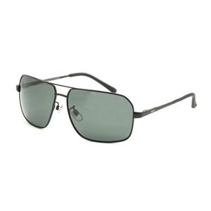 LENTE DE SOL MATT BLACK POLARIZED SOLID GREEN