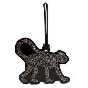 Kipling Travel Tag Black Glitter