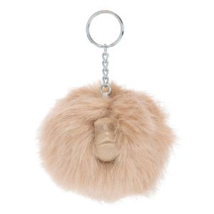 Llavero Kipling Mujer Pompom Monkey Beige