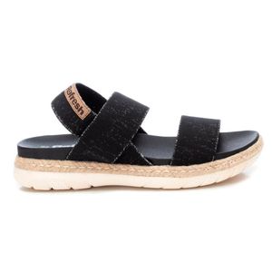 Sandalia Refresh Mujer Sra Textil Negro