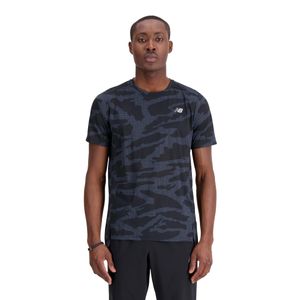 Remera New Balance Hombre Printed Accelerate Negro